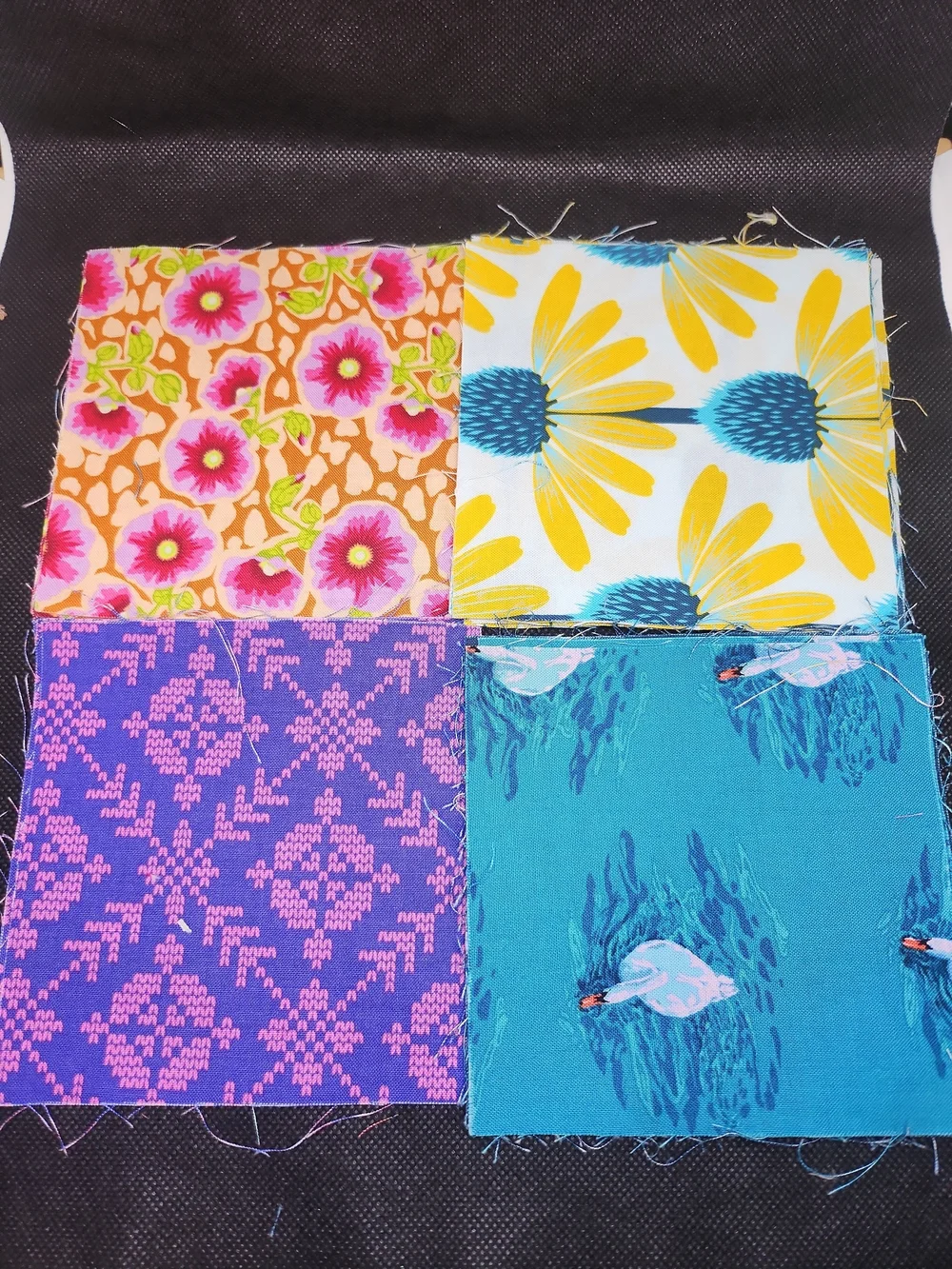 Kids Floral & Patterned Cotton Shorts - Teal, Yellow, Pink